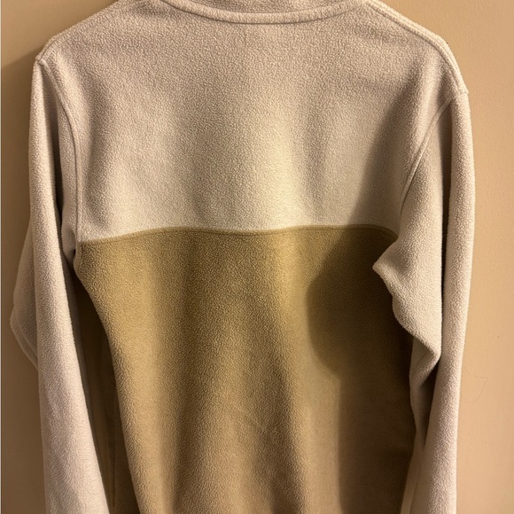 Patagonia  Synchilla White and Tan Fleece Pullover Sz large - Picture 5 of 5